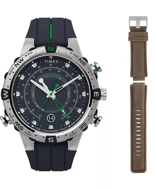 Ρολόι Ανδρικά Timex Expedition Outdoor Tide/Temp/Compass + Dodatkowy pasek Timex TW2V22100B