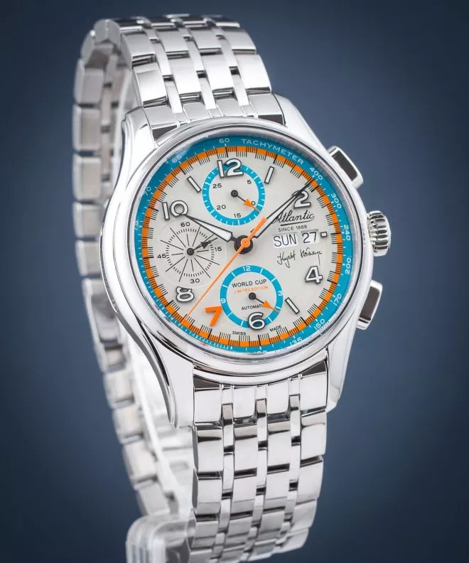 Ρολόι Ανδρικά Atlantic Worldmaster Prestige Valjoux Chronograph Krzysztof Hołowczyc SET Limited Edition 55858.41.29LE