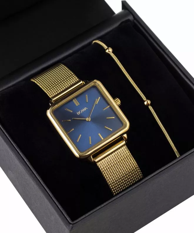 Ρολόι Γυναικεία BOWA Vienna Navy Blue-Gold Mesh 29 VI294-34-164M-419-04