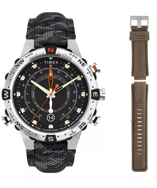 Ρολόι Ανδρικά Timex Expedition Outdoor Tide/Temp/Compass + Dodatkowy pasek Timex TW2V22300B