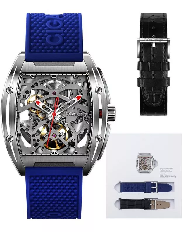 Ρολόι Ανδρικά Ciga Design Z-Series Edge Stainless Steel Skeleton Automatic Z031-SISI-W15BU
