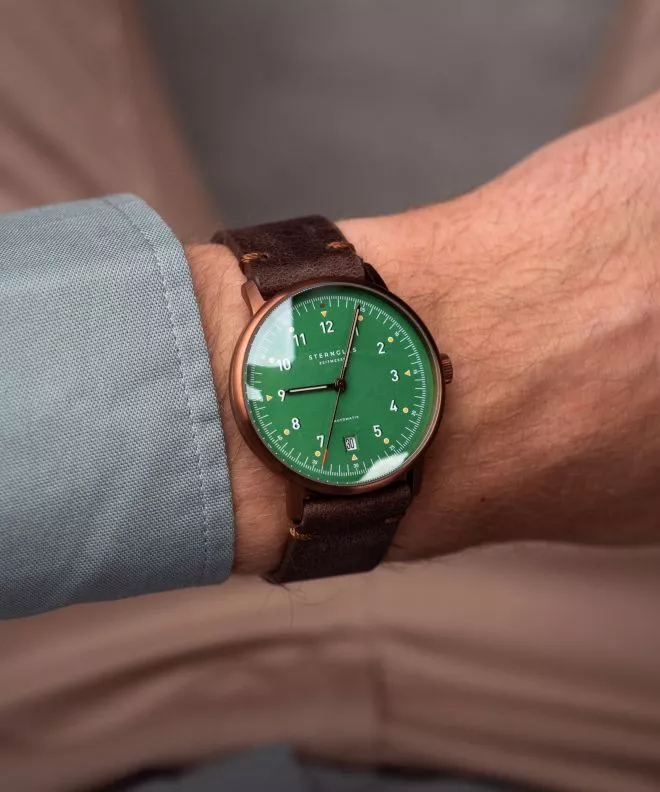 Ρολόι Ανδρικά Sternglas Lumatik Automatic Edition Bronze S02-LMR19-VI17