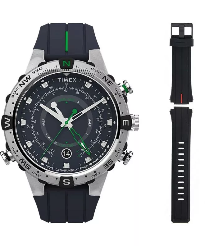 Ρολόι Ανδρικά Timex Expedition Outdoor Tide/Temp/Compass + πρόσθετο λουράκι Timex TW2V22100A