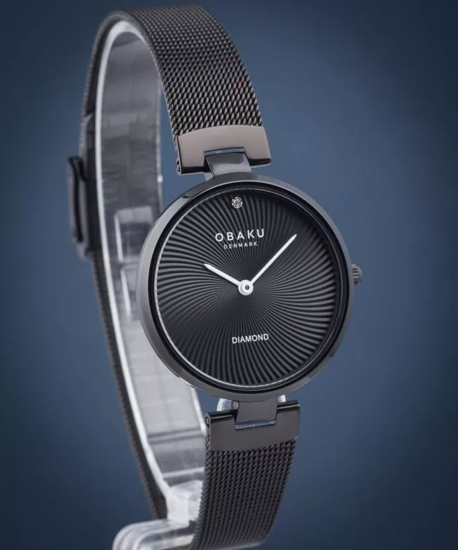 Ρολόι Γυναικεία Obaku Diamant Charcoal V256LXBBMB