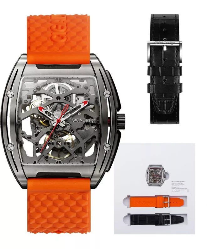 Ρολόι Ανδρικά Ciga Design Z-Series Edge Titanium Skeleton Automatic Z031-TITI-W15OG