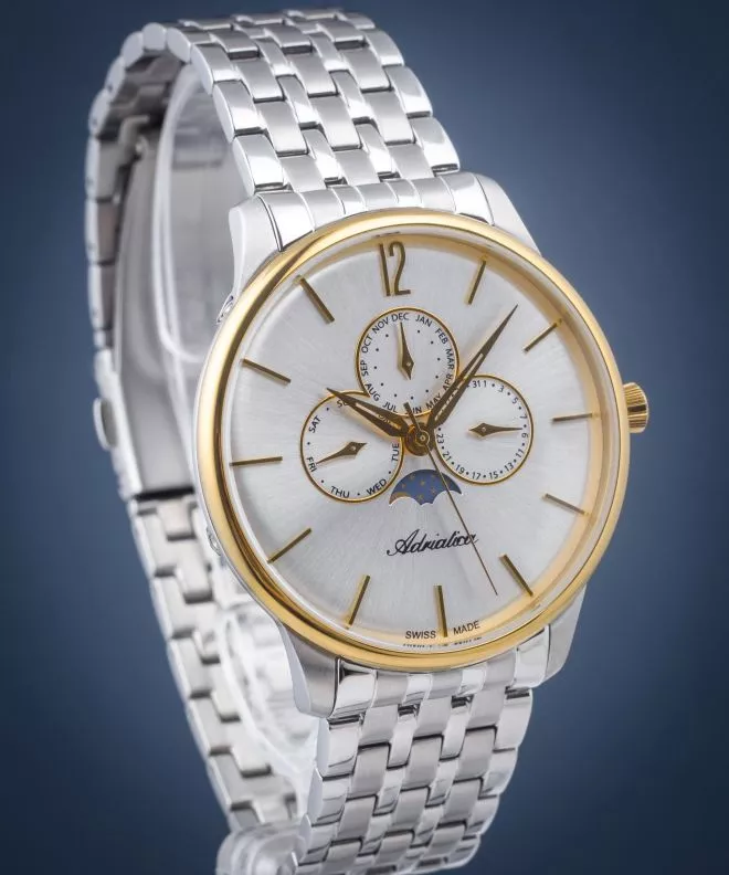 Ρολόι Ανδρικά Adriatica Moonphase A8269.2153QF