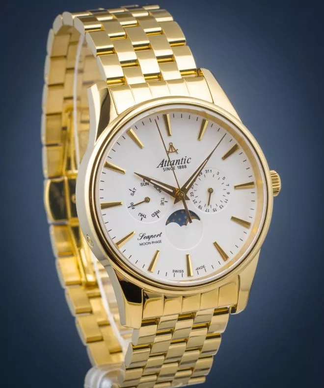 Ρολόι Ανδρικά Atlantic Seaport Moon Phase 56555.45.21