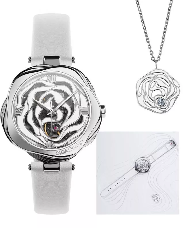 Ρολόι Γυναικεία Ciga Design R Danish Rose Skeleton Automatic R022-SISI-W1