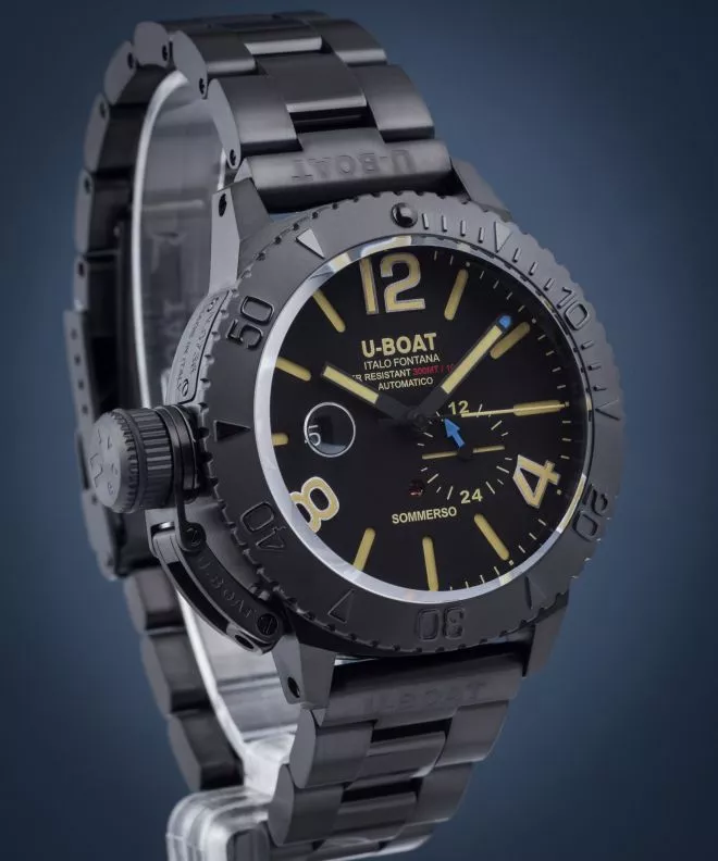 Ρολόι Ανδρικά U-Boat Sommerso 46mm DLC Bracelet 9015-MT