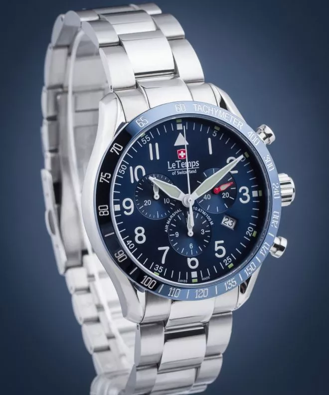 Ρολόι Ανδρικά Le Temps Air Marshal Chronograph LT1041.13BS01