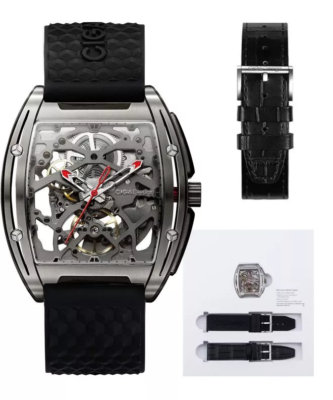 Ρολόι Ανδρικά Ciga Design Z-Series Edge Titanium Skeleton Automatic Z031-TITI-W15BK