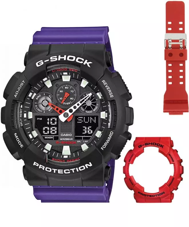 Ρολόι Ανδρικά Casio G-Shock GA-100 Original Set GA-100B-Set111