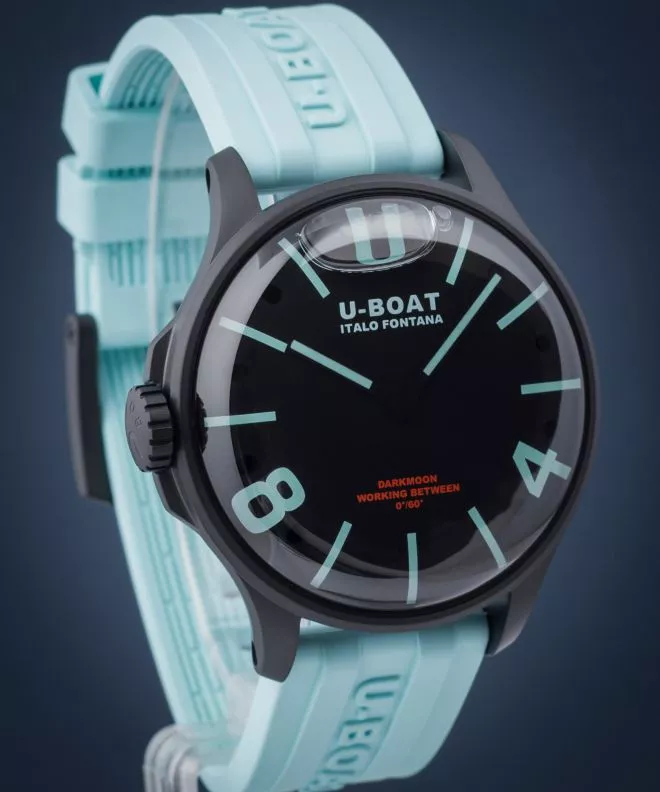 Ρολόι Ανδρικά U-Boat Darkmoon 44 BK Aquamarine PVD 9526