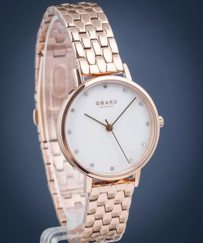 Ρολόι Γυναικεία Obaku Brink Lille Perlemor Fuchsia V248LXVWSV