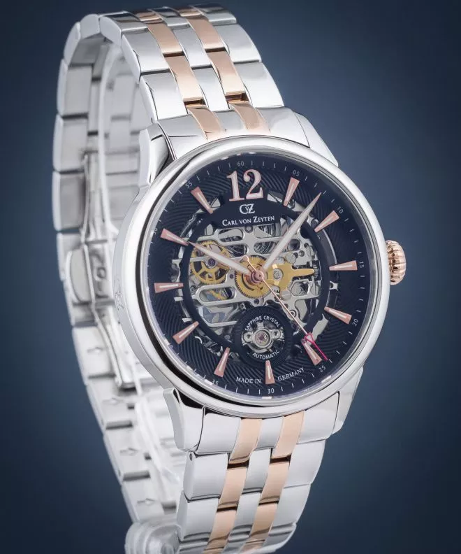 Ρολόι Ανδρικά Carl von Zeyten Schramberg Skeleton Automatic Limited Edition CVZ0080BKRM