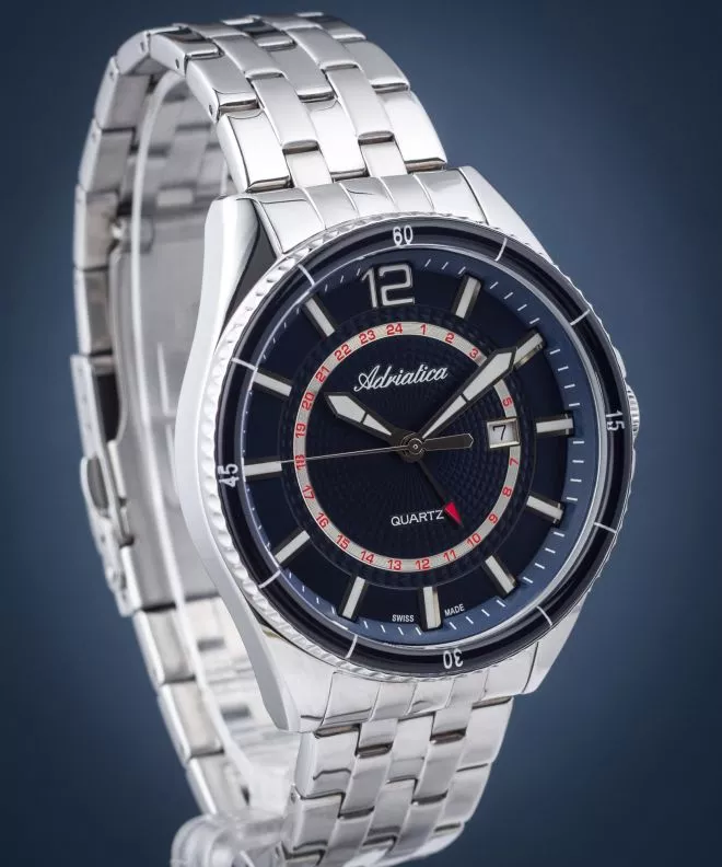 Ρολόι Ανδρικά Adriatica GMT A8318.T155Q