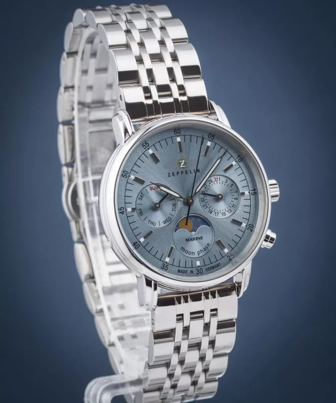 Ρολόι Γυναικεία Zeppelin LZ14 Marine Moonphase Lady 8637M-3