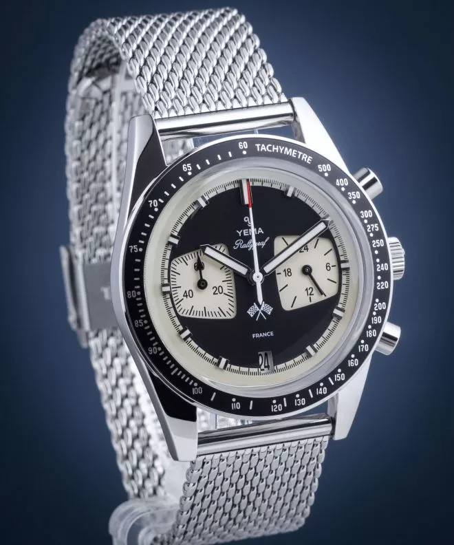 Ρολόι Ανδρικά Yema Rallygraf Reverse Panda Chronograph Meca-Quartz YMHF1580-AM