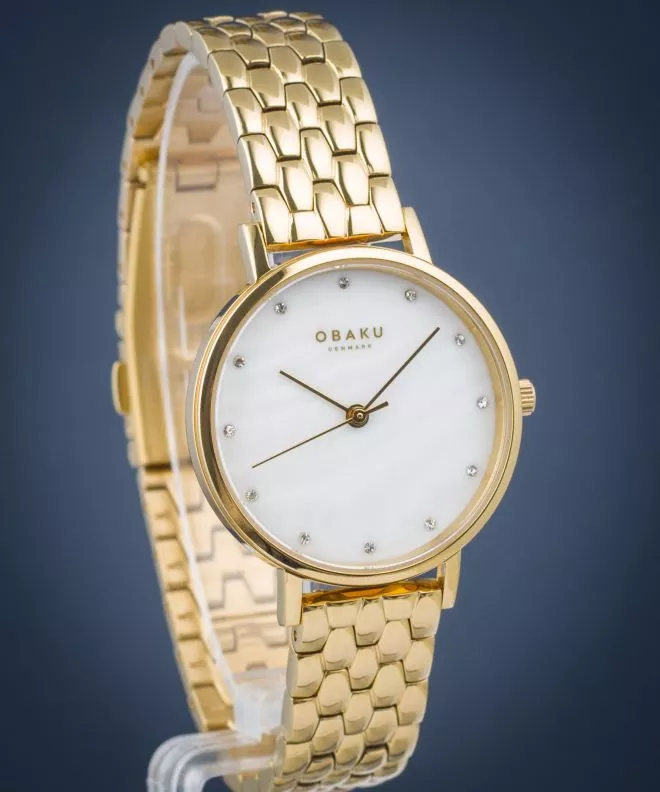 Ρολόι Γυναικεία Obaku Brink Lille Perlemor Cider V248LXGWSG