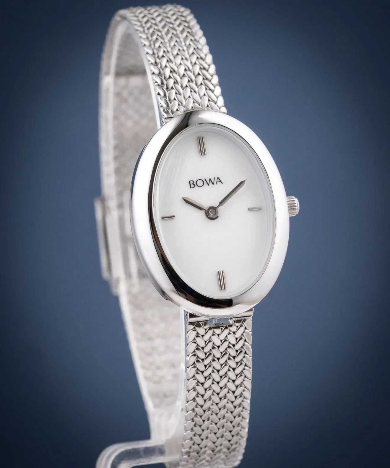 Ρολόι Γυναικεία BOWA Oslo Pearl-Silver Mesh 23 OS235-155-105M