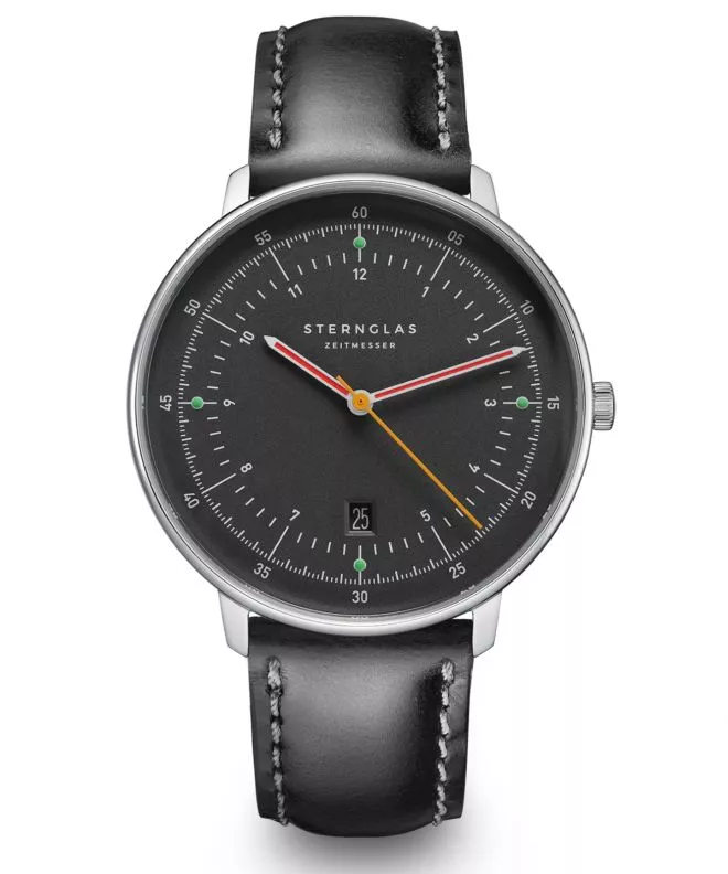Ρολόι Ανδρικά Sternglas Hamburg Neugraphit Automatic S02-HH39-BR02