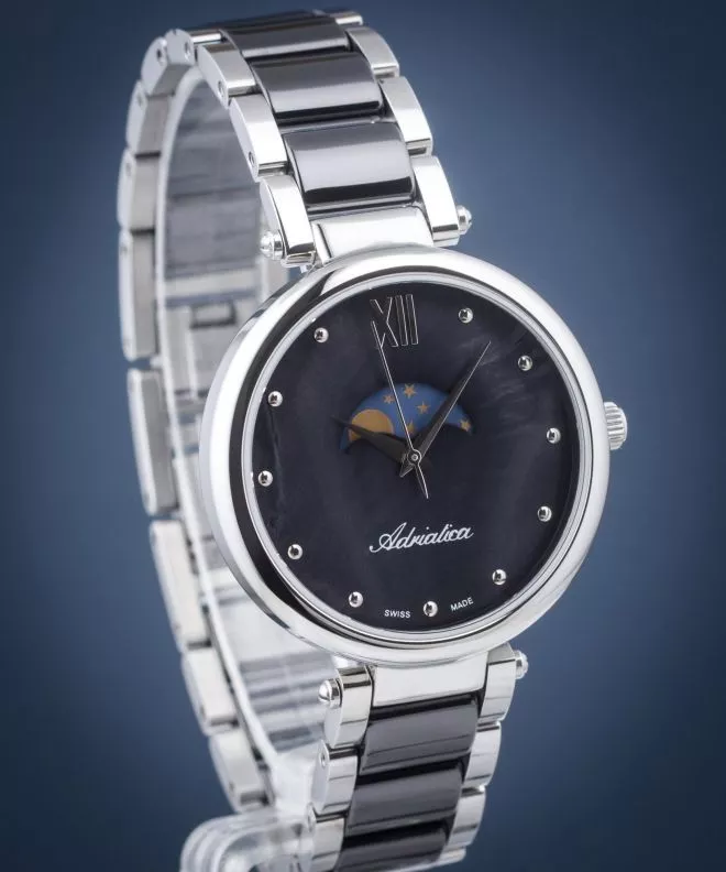 Ρολόι Γυναικεία Adriatica Moonphase A3705.E18MQM