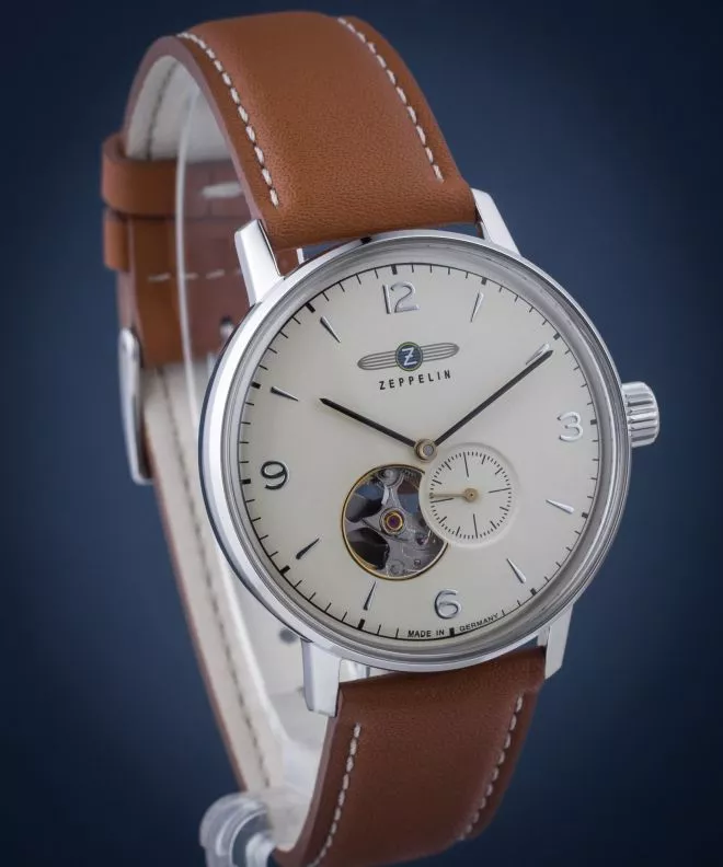 Ρολόι Ανδρικά Zeppelin Hindenburg Open Heart Automatic 8066-5_N
