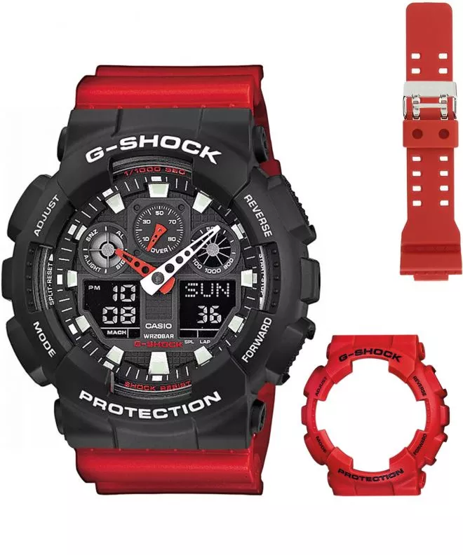 Ρολόι Ανδρικά Casio G-Shock GA-100 Original Set GA-100B-Set103