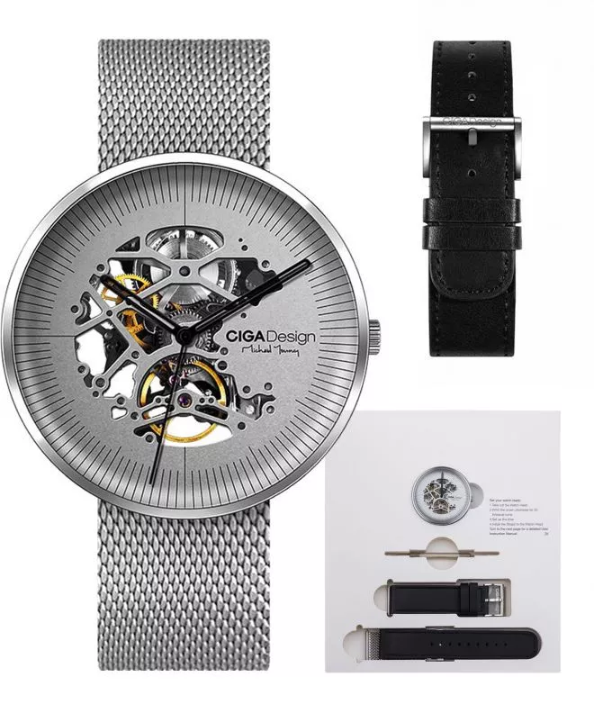 Ρολόι Ανδρικά Ciga Design MY Series Stainless Steel Skeleton Automatic M021-SISI-W13