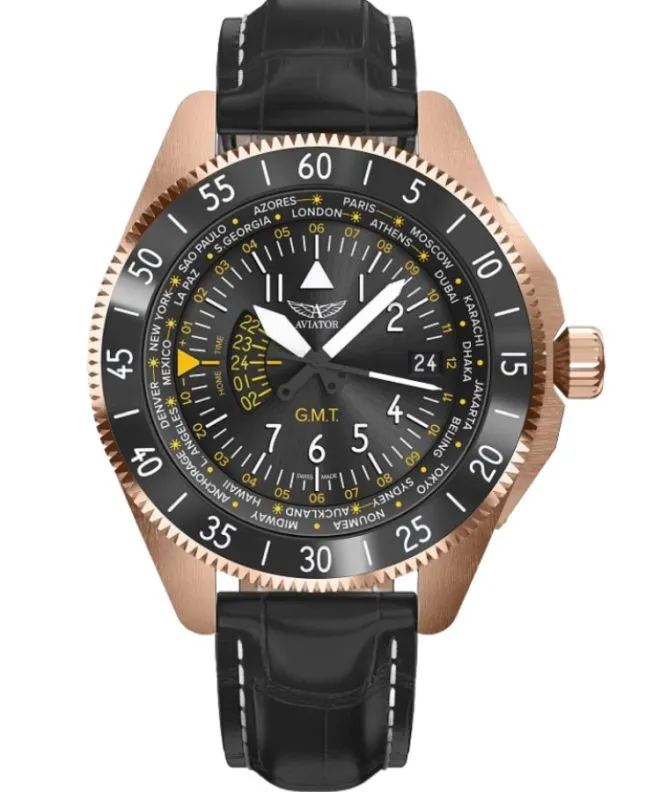 Ρολόι Ανδρικά Aviator Airacobra GMT V.1.37.2.307.4