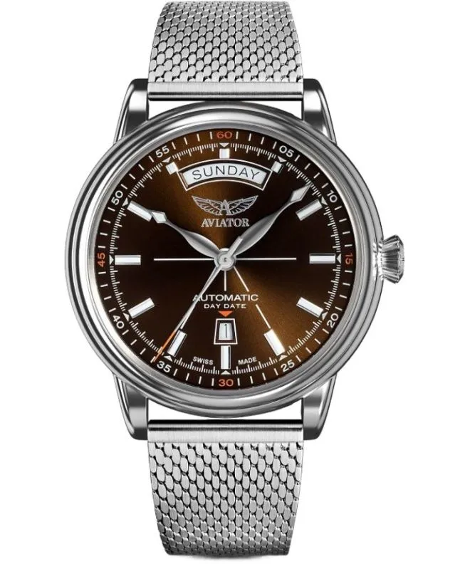 Ρολόι Ανδρικά Aviator Douglas Day-Date Automatic Limited Edition V.3.20.0.140.5