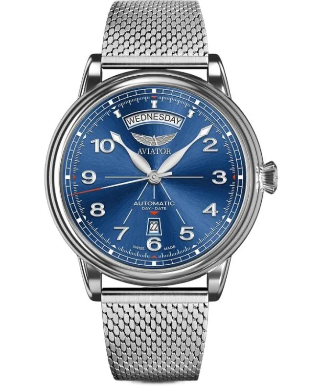 Ρολόι Ανδρικά Aviator Douglas DC-3 Day-Date Automatic Limited Edition V.3.44.0.401.5
