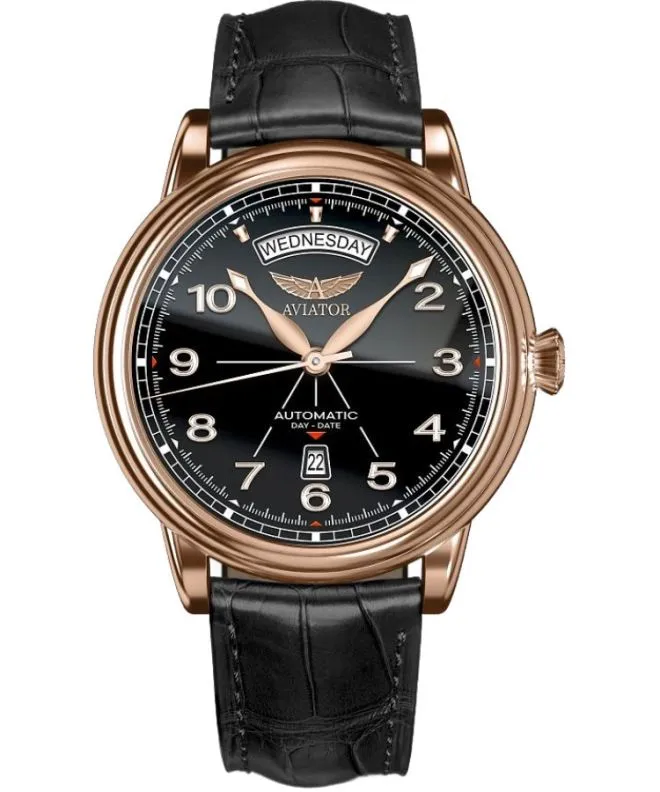 Ρολόι Ανδρικά Aviator Douglas DC-3 Day-Date Automatic Limited Edition V.3.44.2.398.4
