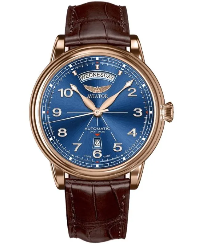Ρολόι Ανδρικά Aviator Douglas DC-3 Day-Date Automatic Limited Edition V.3.44.2.402.0