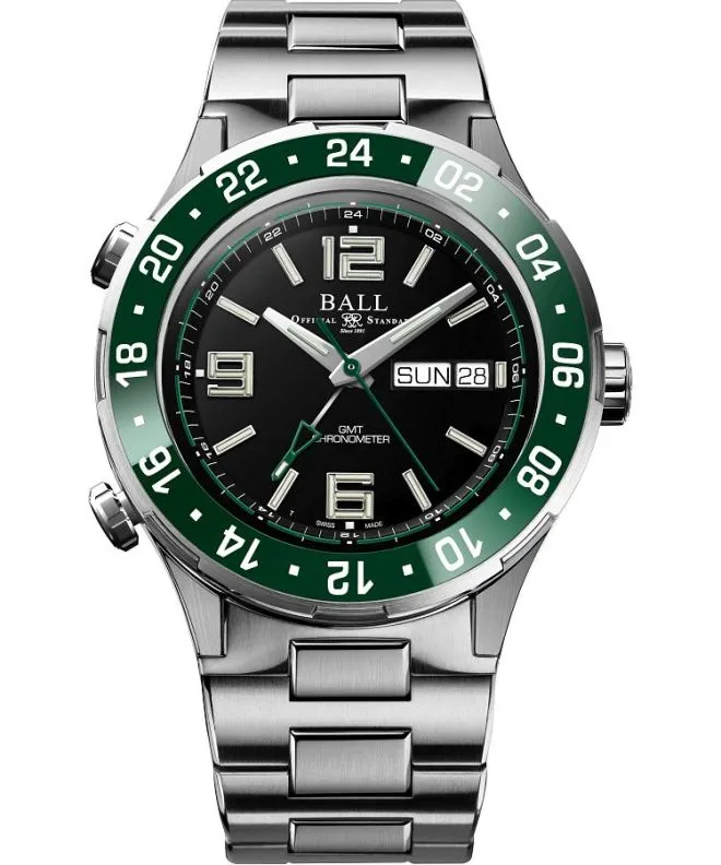 Ρολόι Ανδρικά Ball Roadmaster Marine GMT Automatic Titanium Chronograph Limited Edition DG3000A-S5C-BK