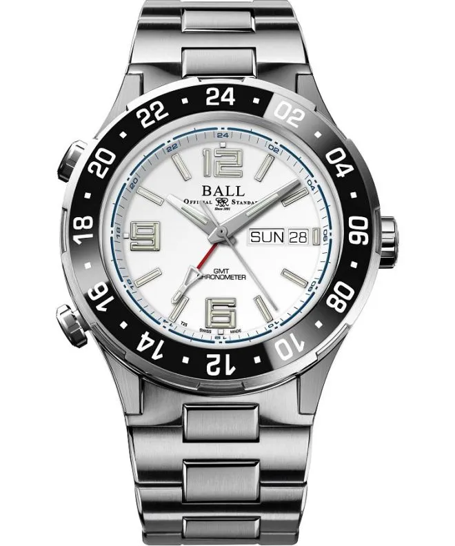 Ρολόι Ανδρικά Ball Roadmaster Marine GMT Automatic Titanium Chronograph Limited Edition DG3000A-S7CJ-WH
