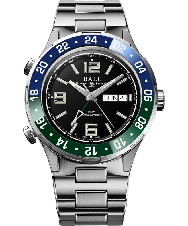 Ρολόι Ανδρικά Ball Roadmaster Marine GMT Automatic Titanium DG3000A-S9CJ-BK