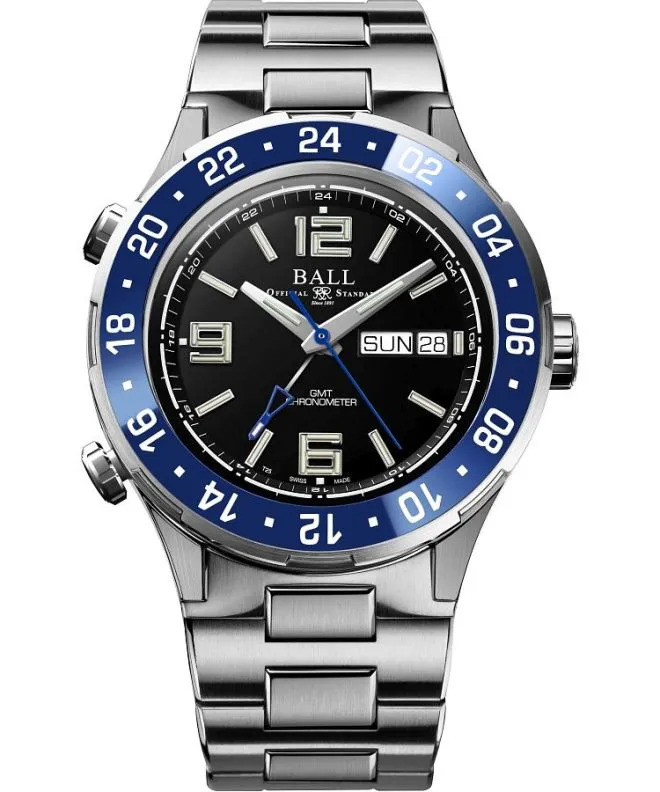 Ρολόι Ανδρικά Ball Roadmaster Marine GMT Automatic Titanium Chronograph Limited Edition DG3030B-S6CJ-BK