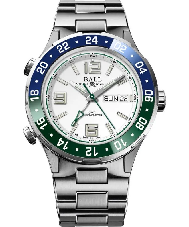 Ρολόι Ανδρικά Ball Roadmaster Marine GMT Automatic Titanium Chronograph Limited Edition DG3030B-S9CJ-WH
