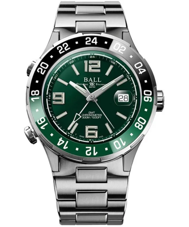 Ρολόι Ανδρικά Ball Roadmaster Pilot GMT Automatic Titanium Chronograph DG3038A-S3C-GR