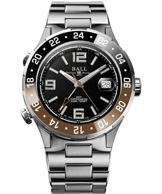 Ρολόι Ανδρικά Ball Roadmaster Pilot GMT Automatic Titanium Chronograph Limited Edition DG3038A-S5CJ-BK
