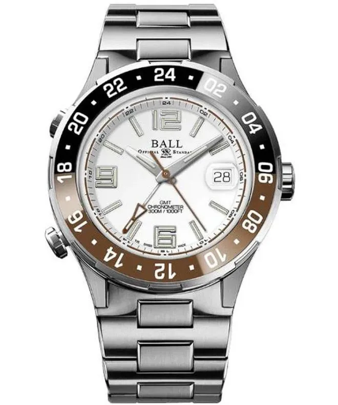Ρολόι Ανδρικά Ball Roadmaster Pilot GMT Automatic Titanium Chronograph Limited Edition DG3038A-S5CJ-WH