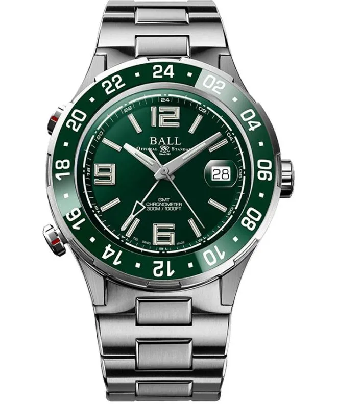 Ρολόι Ανδρικά Ball Roadmaster Pilot GMT Automatic Titanium Chronograph Limited Edition DG3038A-S7CJ-GR