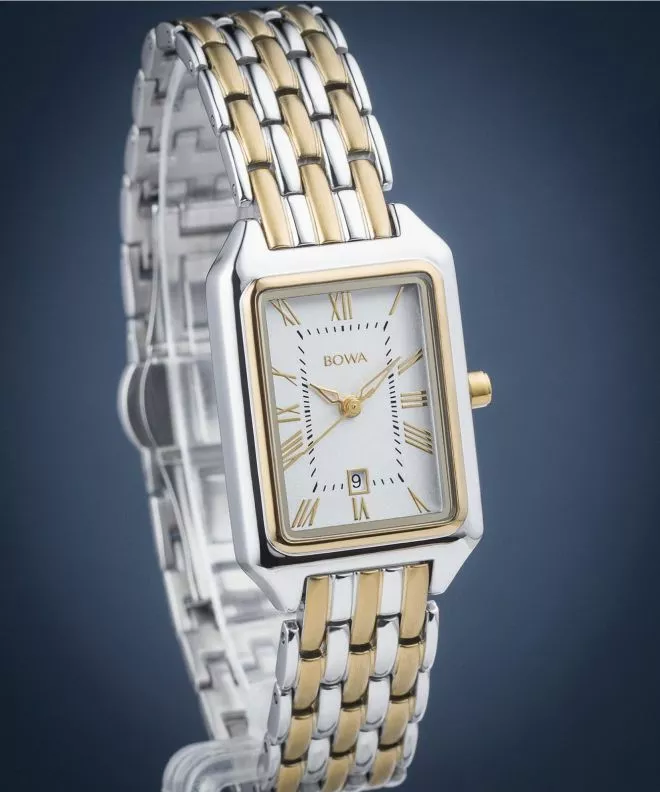 Ρολόι Γυναικεία BOWA Barcelona White Silver-Gold Steel 23 BC2345-24-148S