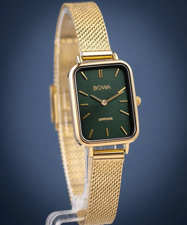 Ρολόι Γυναικεία BOWA Dubai Green-Gold Mesh 20 DU204-04-104M