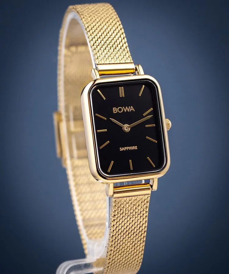 Ρολόι Γυναικεία BOWA Dubai Black-Gold Mesh 20 DU204-14-104M