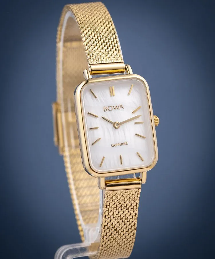 Ρολόι Γυναικεία BOWA Dubai Pearl-Gold Mesh 20 DU204-154-104M