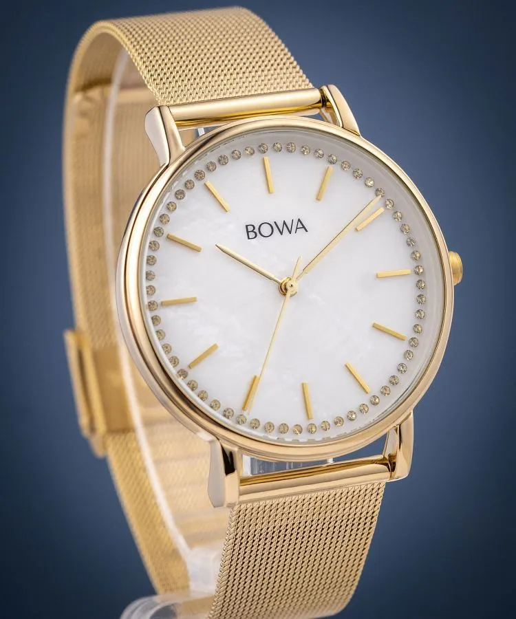 Ρολόι Γυναικεία BOWA Rio Pearl-Gold Mesh 38 RI384-154-184M