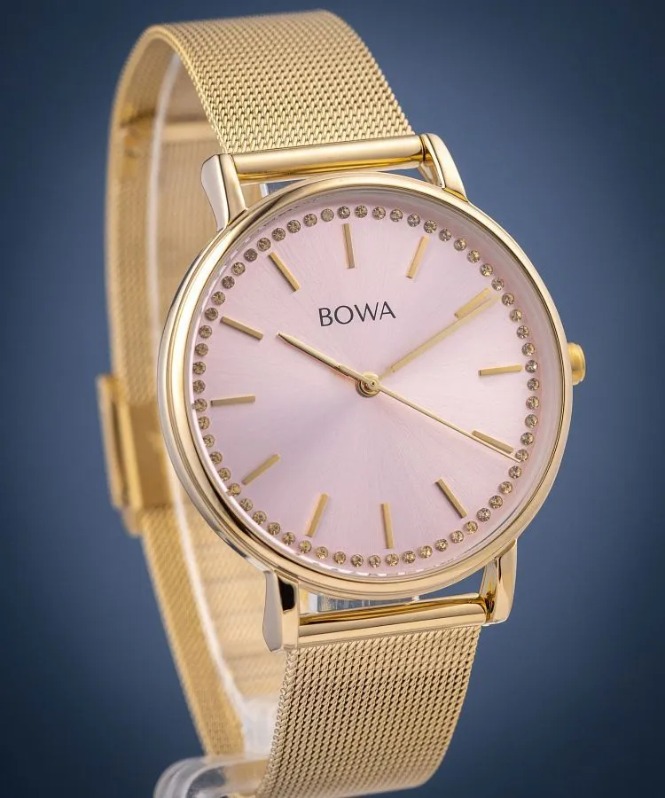 Ρολόι Γυναικεία BOWA Rio Rose-Gold Gold Mesh 38 RI384-74-184M
