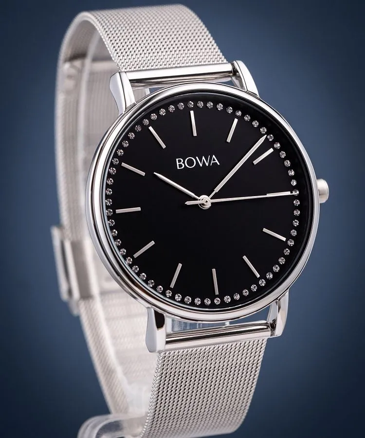 Ρολόι Γυναικεία BOWA Rio Black-Silver Mesh 38 RI385-15-185M